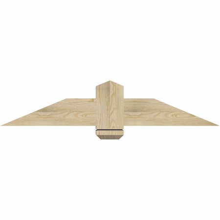 Ekena Millwork Eugene Rough Sawn Timber Gable Bracket, Douglas Fir, 48"W x 10"H x 6"D x 6"F, 5/12 Pitch GBW048X10X0606EUG00RDF